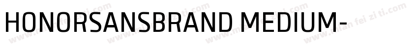 HONORSANSBRAND MEDIUM字体转换
